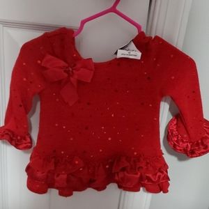 Red Glitter top